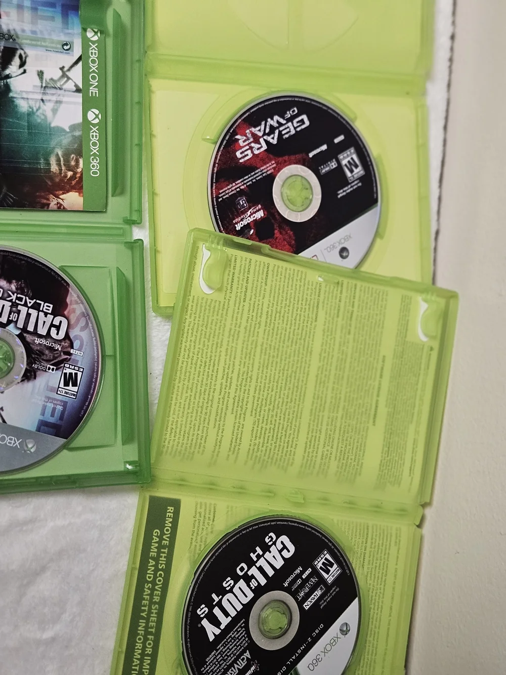 One 360 Call of Duty Black Ops COD Ghosts Geara Of War